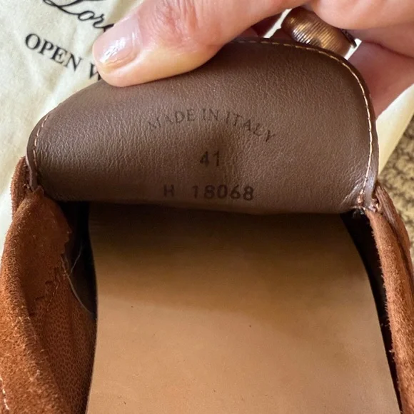 Loro Piana Brown Suede Loafers - Picture 3 of 6